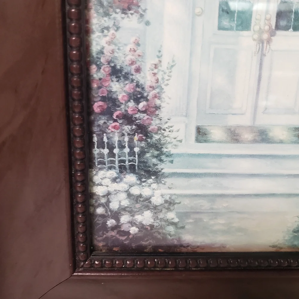 Liberty hall, Thomas Kinkade, Alcott Hill, wooden, picture wall hanging.   108